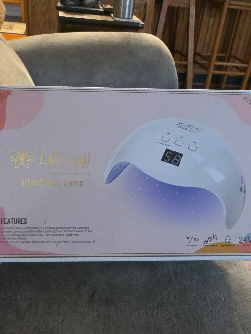 SUNX® LkeNail White LED UV Nail Lamp - Like New